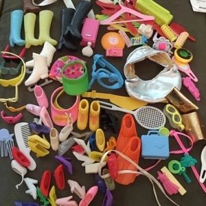 80s Barbie shoes accessories sunglasses hats